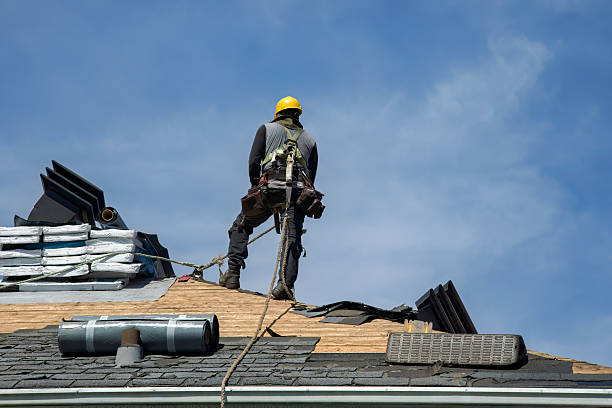 Professional Roof Replacement technician working in Stanley, ID
